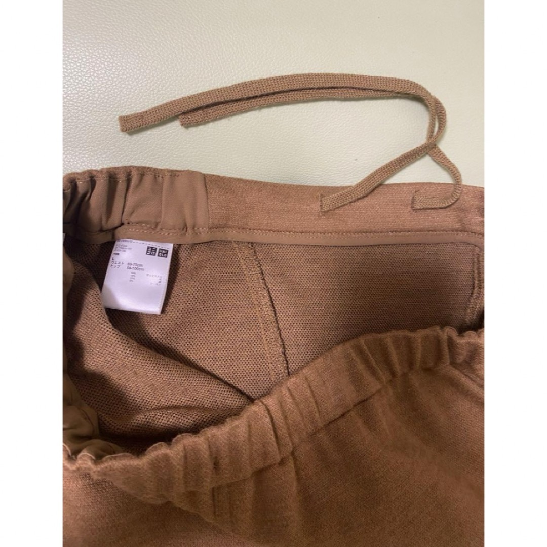 UNIQLO(ユニクロ)のユニクロ茶ロングスカート レディースのスカート(ロングスカート)の商品写真
