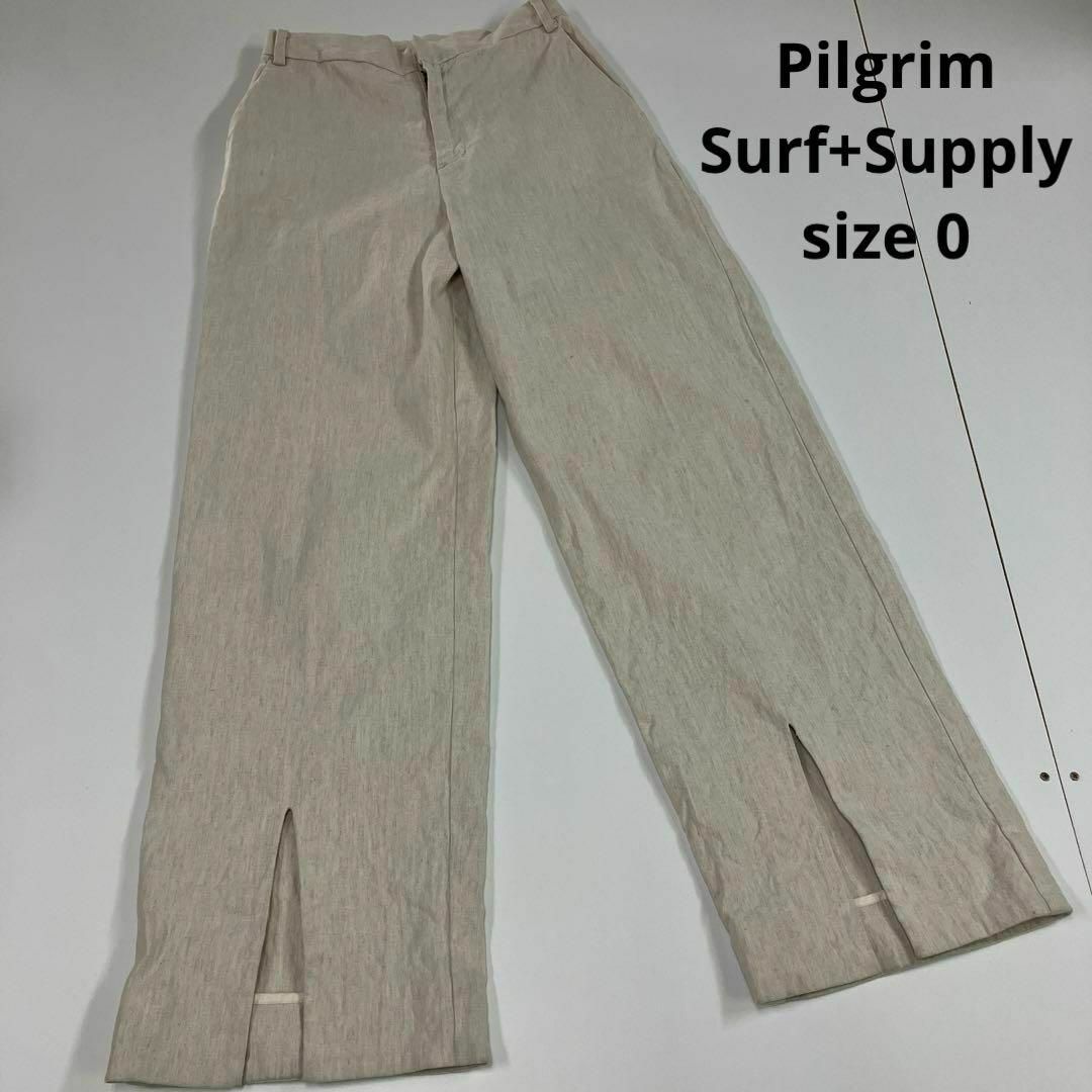 Pilgrim Surf+Supply リネン　パンツ　0 スリット　女子パンツ