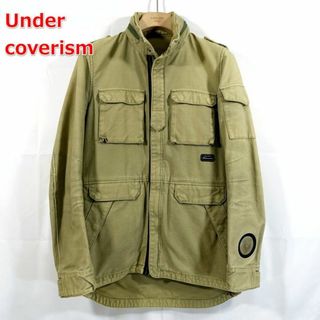 メンズgu × undercover　ワークシャツ　ミリタリー