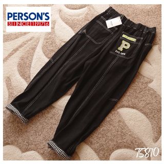 パーソンズ(PERSON'S)の〚新品タグ付き〛パーソンズ❀PARSON❀デニム❀ボトム❀L❀ブラック(デニム/ジーンズ)