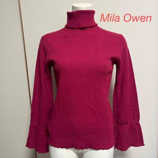 ミラオーウェン(Mila Owen)のミラオーウェン　タートルネック　ピンク(ニット/セーター)