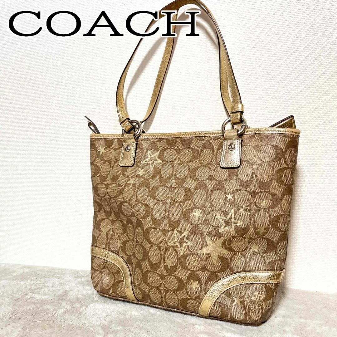 COACH - 美品✨COACH コーチセミショルダーバッグトートバッグブラウン ...