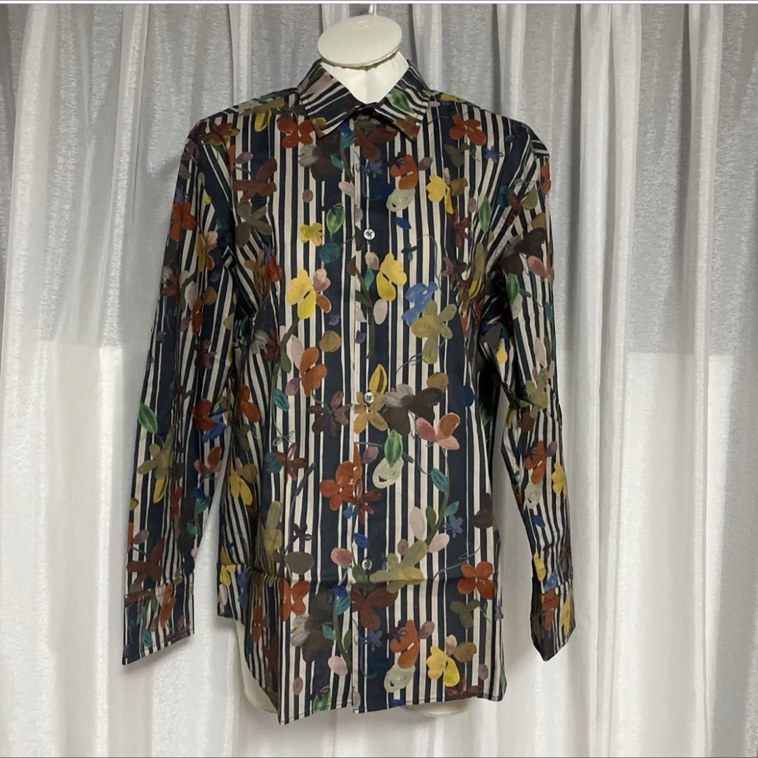 Paul Smith COLLECTION(ポールスミスコレクション)のPaul smith collection くすみ　シャツ　花柄　ストライプ メンズのトップス(シャツ)の商品写真