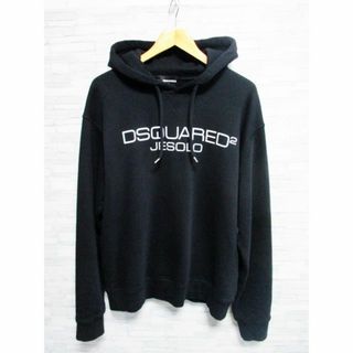 ディースクエアード(DSQUARED2)の☆ディースクエアード ロゴ プリント スウェット パーカー 裏起毛 プルオーバー(パーカー)