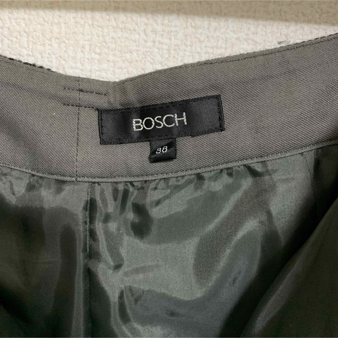 BOSCH(ボッシュ)のウールチェックワイドパンツ　BOSCH レディースのパンツ(カジュアルパンツ)の商品写真