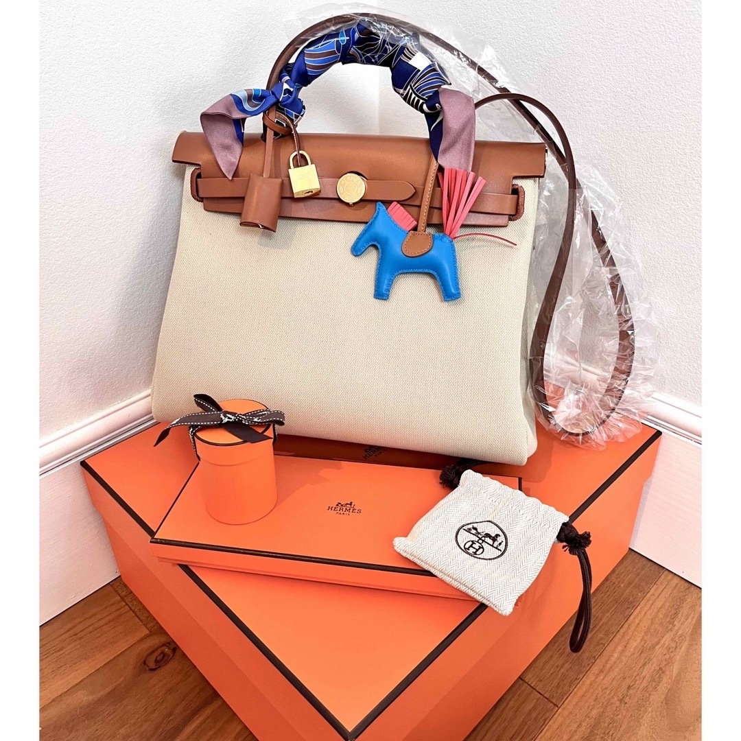 ショルダーバッグ新品 HERMES 3点セット エールバッグ・ジップ31  ツイリーとロデオ付き