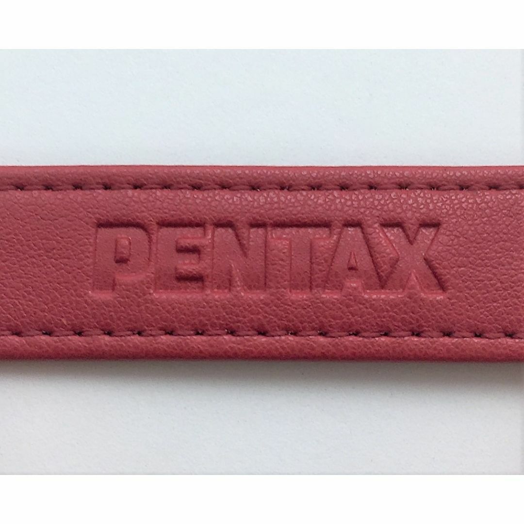 PENTAX(ペンタックス)のPENTAX 純正　赤革ストラップ 幅2センチ 新品未使用!! スマホ/家電/カメラのカメラ(その他)の商品写真