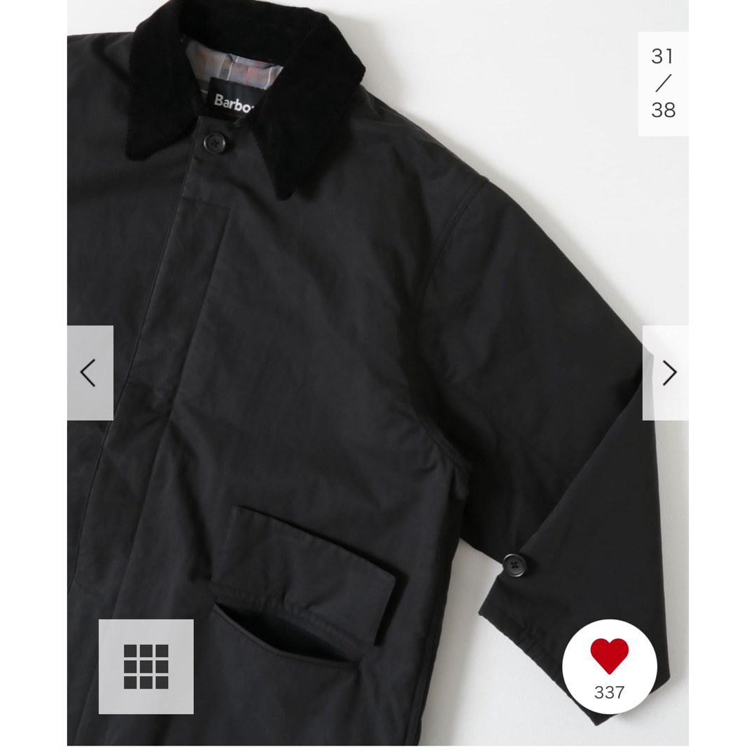 Barbour(バーブァー)のSEE SEE × Barbour 中綿3/4コート メンズのジャケット/アウター(ステンカラーコート)の商品写真