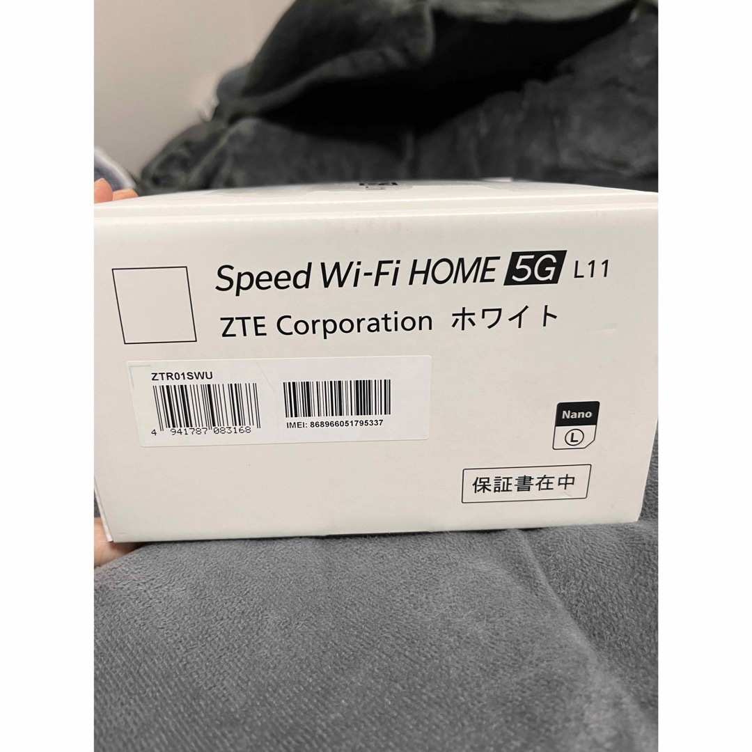 ZTE(ゼットティーイー)のZTE speed Wi-Fi HOME 5G L11   ルーター スマホ/家電/カメラのPC/タブレット(PC周辺機器)の商品写真