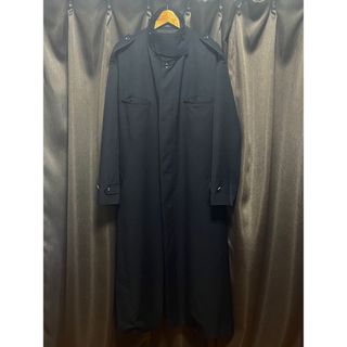 Yohji Yamamoto POUR HOMME - Yohji Yamamoto ヨウジヤマモト コート ブラック ロング トレンチ