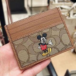 パスケース/IDカードホルダーCOACH x Peanuts 新品 ウッドストックIDカードケース・パスケース