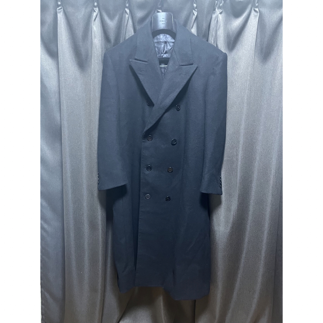 Berluti(ベルルッティ)のBerluti ベルルッティ コート ブラック ロング チェスター  ブラック メンズのジャケット/アウター(チェスターコート)の商品写真