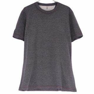 ブルネロクチネリ(BRUNELLO CUCINELLI)のブルネロクチネリ BRUNELLO CUCINELLI Tシャツ カットソー 半袖 ショートスリーブ 無地 シルク コットン トップス メンズ S グレー(Tシャツ/カットソー(半袖/袖なし))