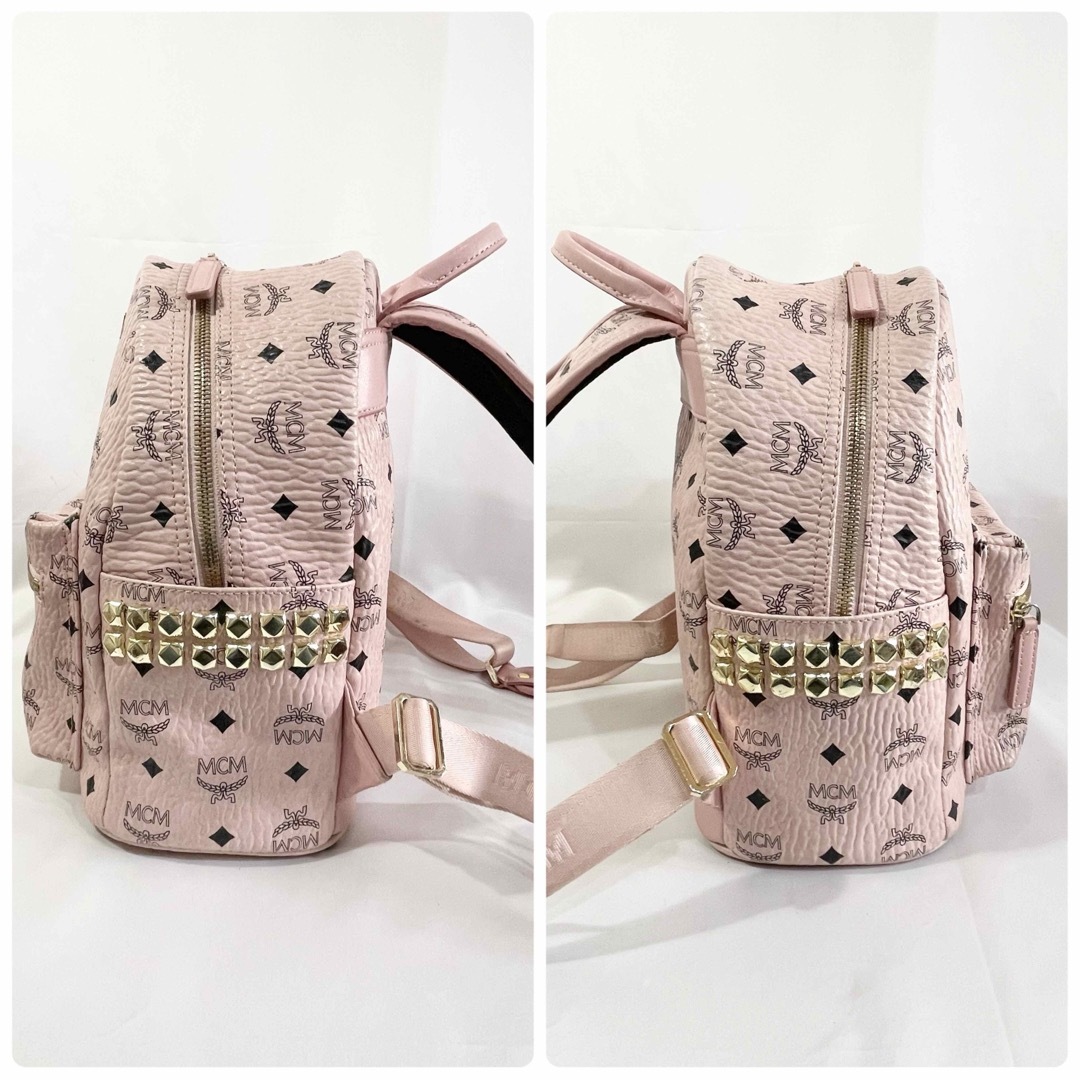 美品 正規品 MCM エムシーエム ピンク リュック 地雷系 量産型 美品 正規品 MCM エムシーエム ピンク リュック 地雷系 量産型