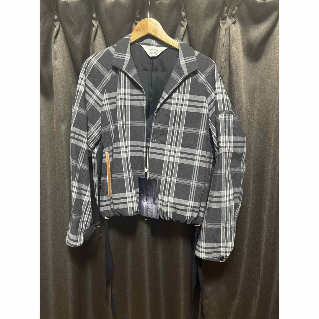 SUNSEA サンシー ジャケット チェック グレー ブラック SUNSEA サンシー ジャケット チェック グレー ブラック
