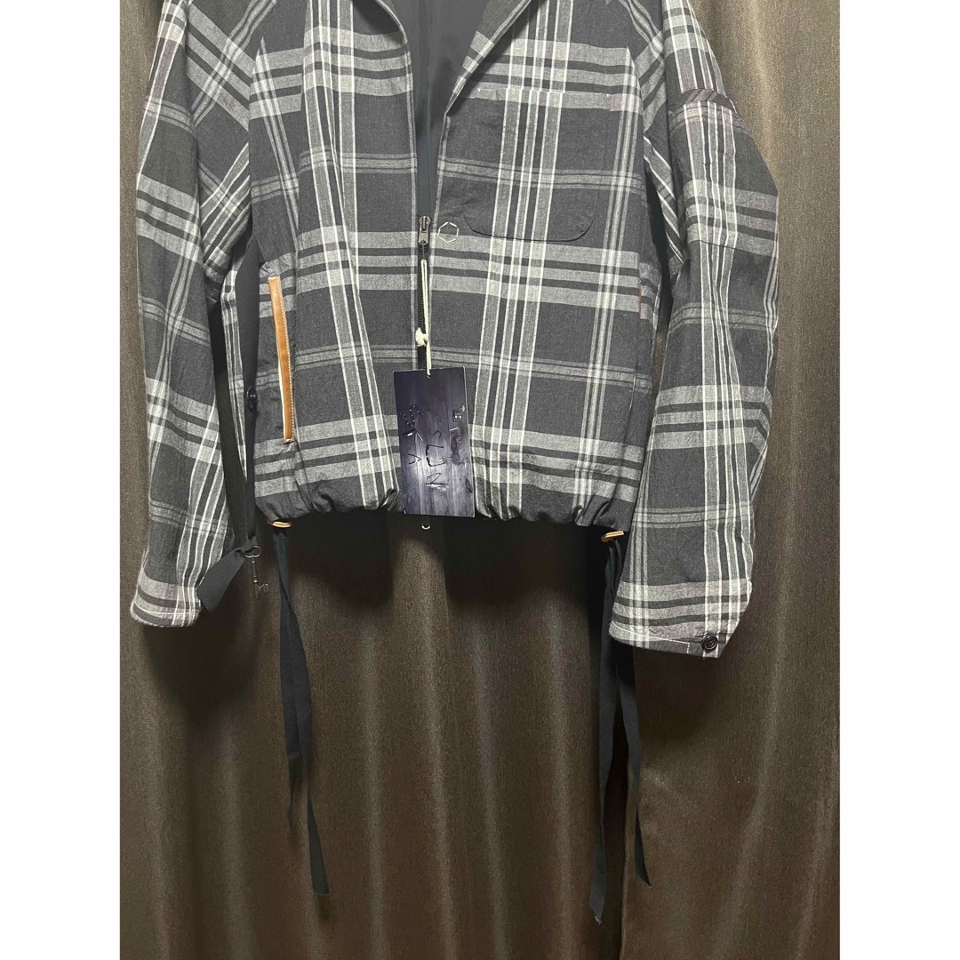SUNSEA サンシー ジャケット チェック グレー ブラック SUNSEA サンシー ジャケット チェック グレー ブラック