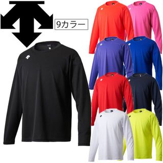 デサント(DESCENTE)のDESCENTE  ロングTシャツ  トレーニングウェア　Ｌ　ブラック(Tシャツ/カットソー(七分/長袖))