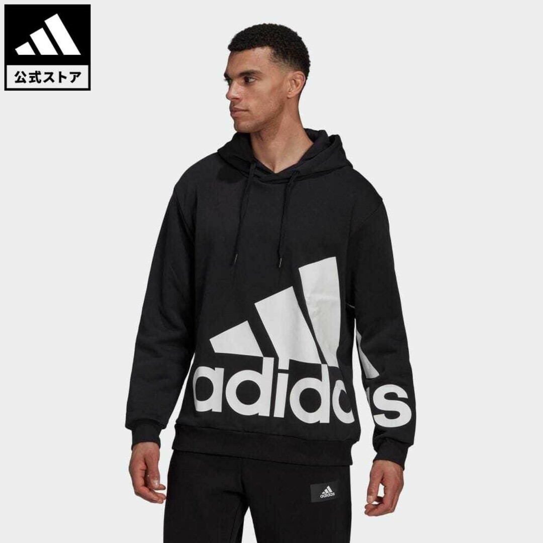 adidas(アディダス)の新品　アディダス　エッセンシャルズ　フリースパーカー　スウェットフーディー　L メンズのトップス(パーカー)の商品写真