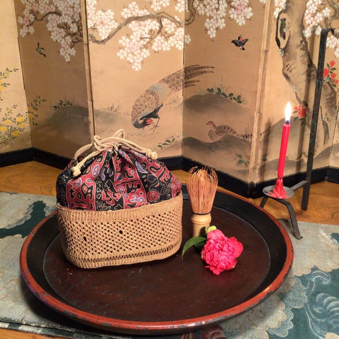 A753 アンティーク 更紗 籠 茶籠 煎茶籠 バスケットの通販 by A753 アンティーク 更紗 籠 茶籠 煎茶籠 バスケットの通販 by