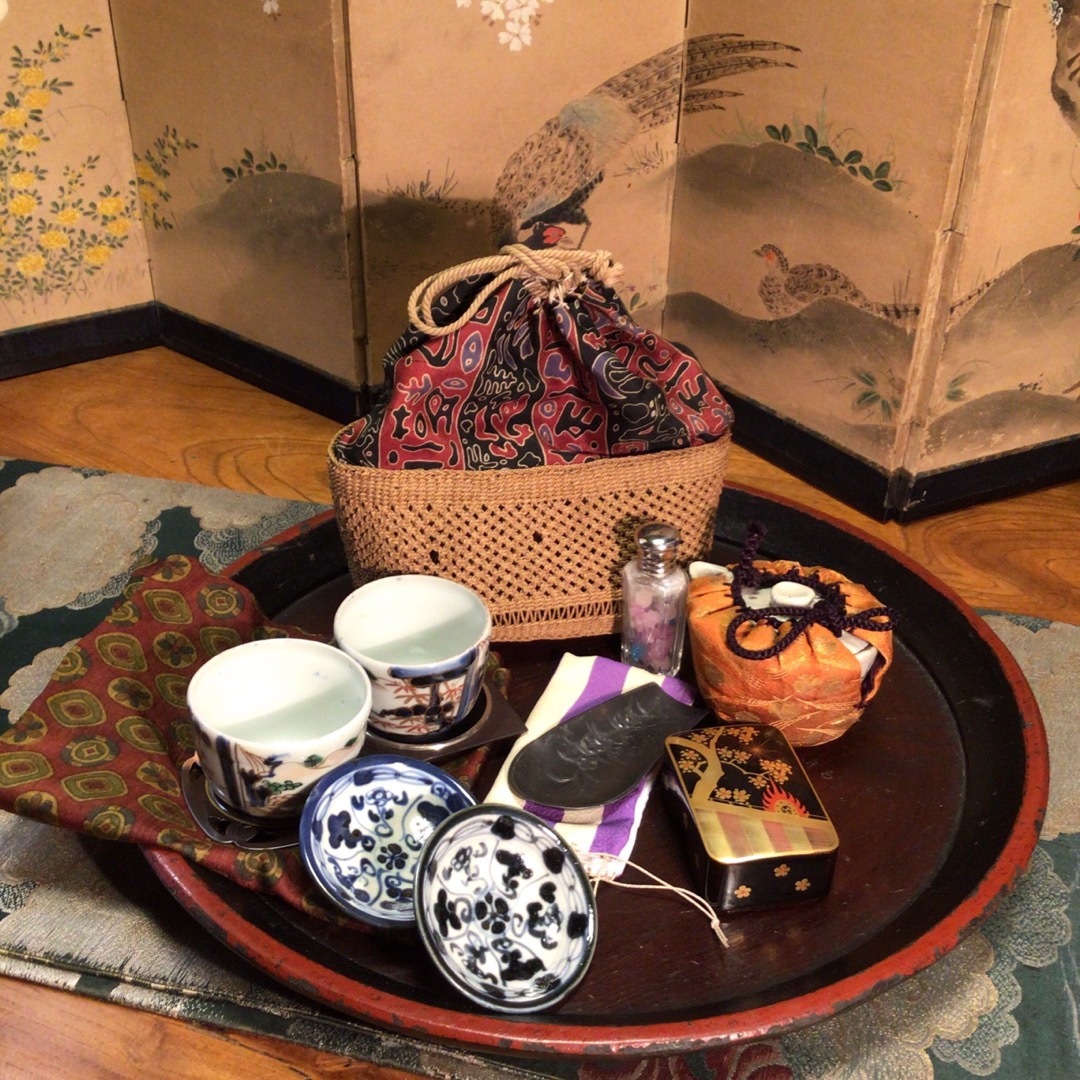 A753 アンティーク 更紗 籠 茶籠 煎茶籠 バスケットの通販 by A753 アンティーク 更紗 籠 茶籠 煎茶籠 バスケットの通販 by