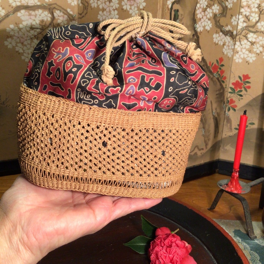 A753 アンティーク 更紗 籠 茶籠 煎茶籠 バスケットの通販 by A753 アンティーク 更紗 籠 茶籠 煎茶籠 バスケットの通販 by