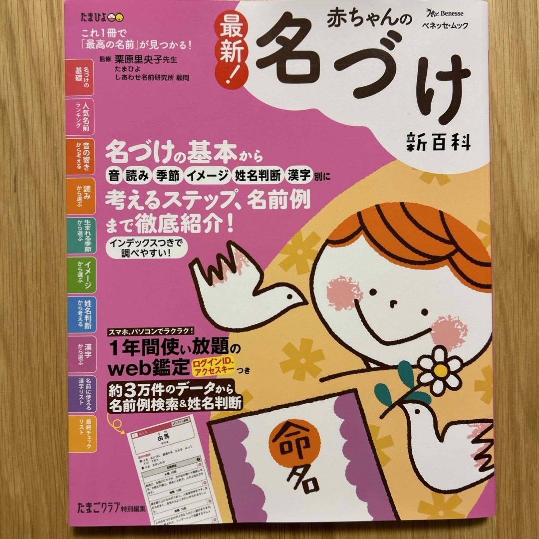 Benesse(ベネッセ)のweb鑑定未使用⭐︎最新！赤ちゃんの名づけ新百科 エンタメ/ホビーの雑誌(結婚/出産/子育て)の商品写真