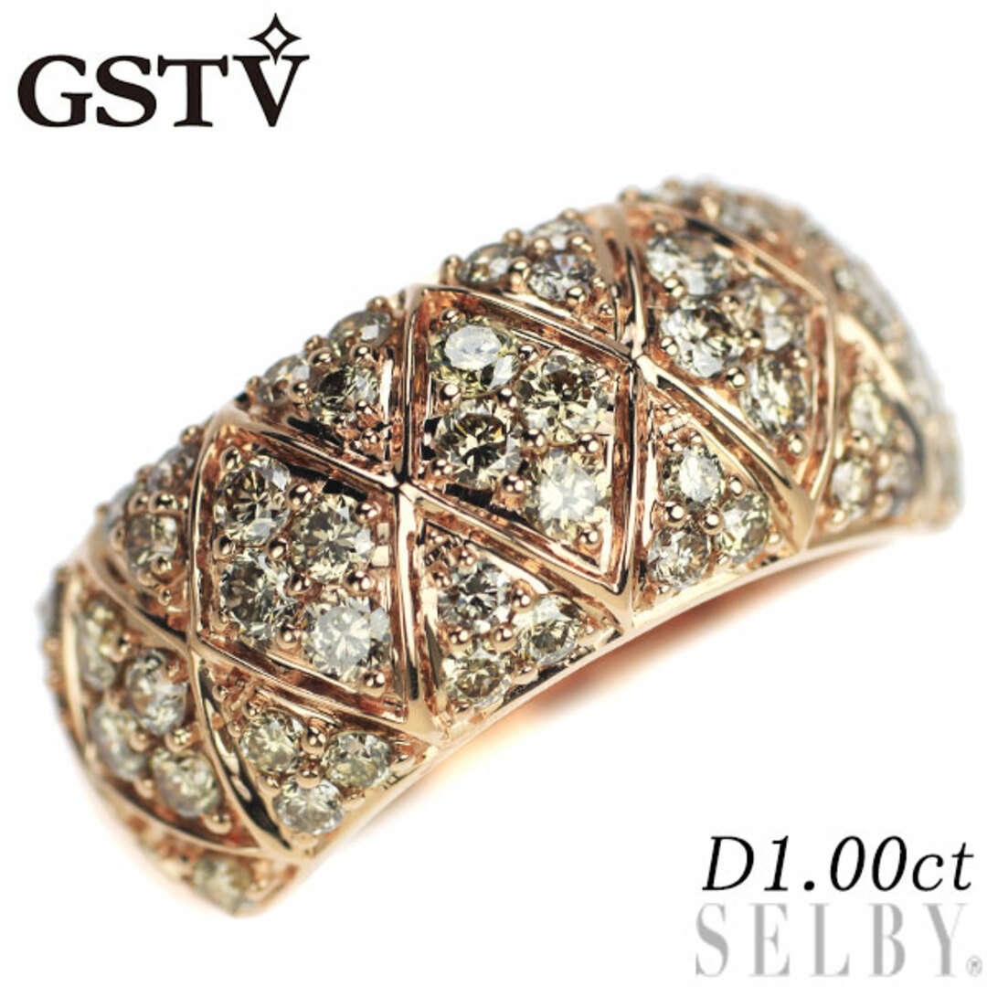 GSTV k18pg 11号ピンクゴールド ダイヤモンド リング  指輪