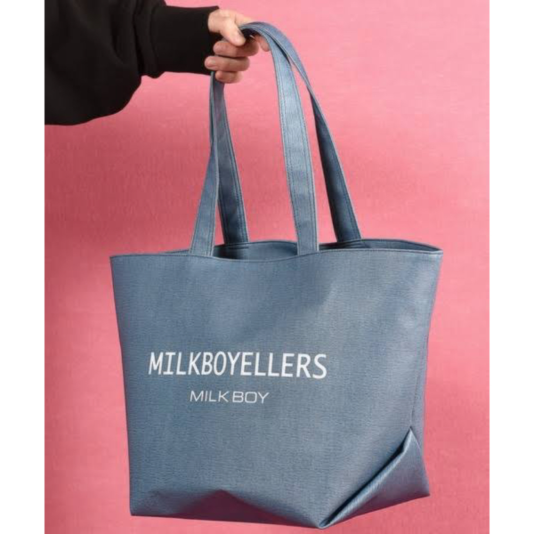 MILKBOY(ミルクボーイ)のMILKBOY ミルクボーイ BOYSトートバッグ ブルーデニム 新品未使用品 メンズのバッグ(トートバッグ)の商品写真