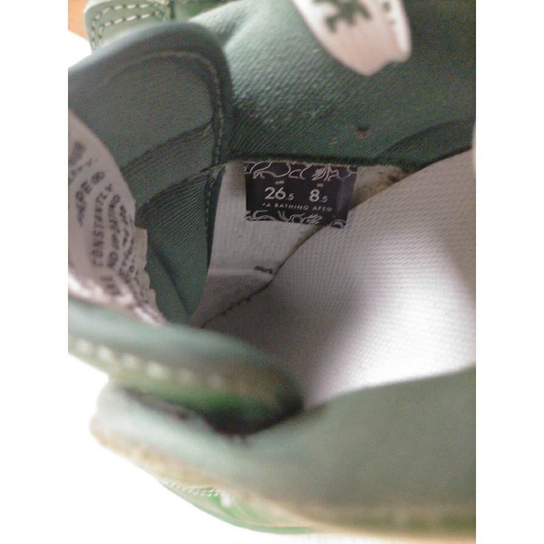 A BATHING APE(アベイシングエイプ)のA BATHING APE レザースニーカー 入手困難品 26.5 メンズの靴/シューズ(スニーカー)の商品写真