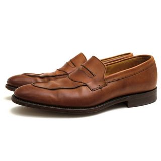 ローク(Loake)のローク／Loake コインローファー ペニーローファー シューズ 靴 メンズ 男性 男性用レザー 革 本革 ブラウン 茶  CLARIDGE スリッポン レザーソール グッドイヤーウェルト製法(スリッポン/モカシン)