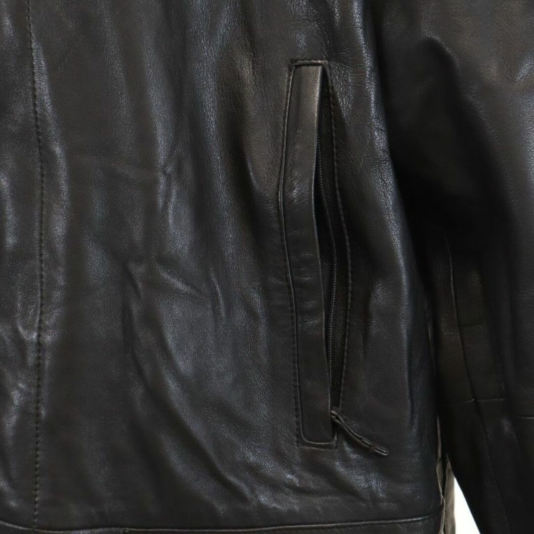 BURBERRY(バーバリー)のバーバリー レザーコート ブラック系 BURBERRY メンズ 古着 【240105】 メンズのジャケット/アウター(レザージャケット)の商品写真
