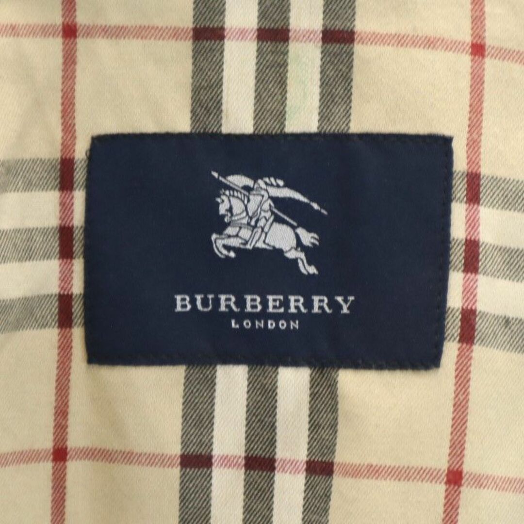 BURBERRY(バーバリー)のバーバリー レザーコート ブラック系 BURBERRY メンズ 古着 【240105】 メンズのジャケット/アウター(レザージャケット)の商品写真