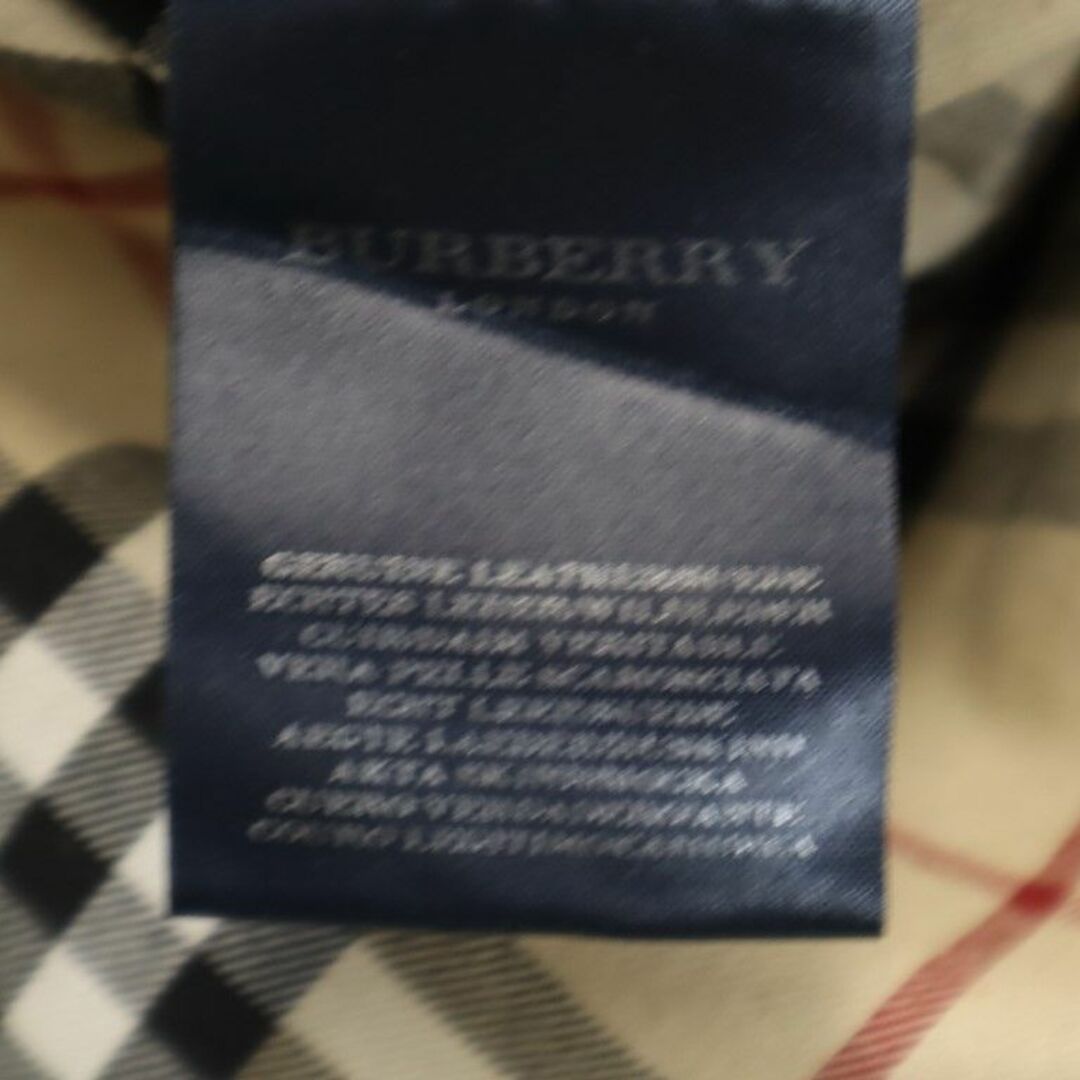 BURBERRY(バーバリー)のバーバリー レザーコート ブラック系 BURBERRY メンズ 古着 【240105】 メンズのジャケット/アウター(レザージャケット)の商品写真