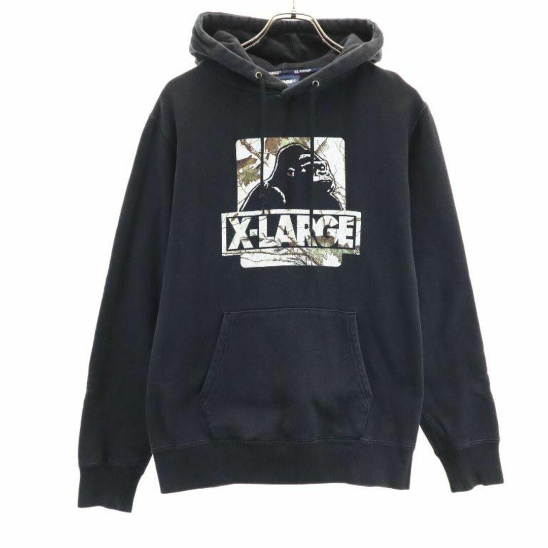 新品 XLARGE エクストララージ パーカー 長袖 メンズ ブラック L