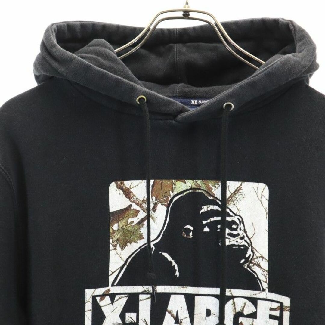 新品 XLARGE エクストララージ パーカー 長袖 メンズ ブラック L