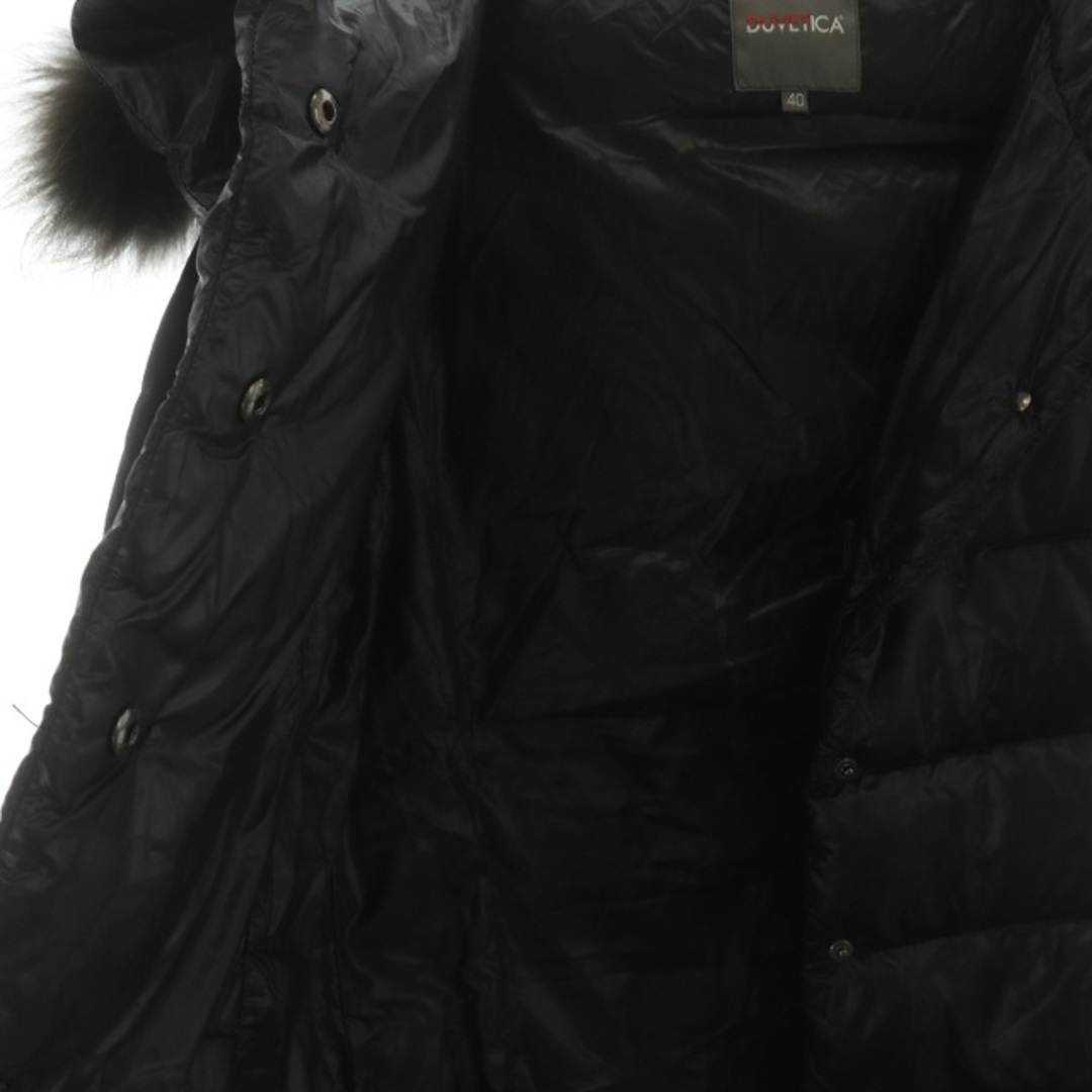 DUVETICA(デュベティカ)のデュベティカ プロクリ ダウンコート ロング丈 ナイロン 40 M 黒 レディースのジャケット/アウター(ダウンコート)の商品写真