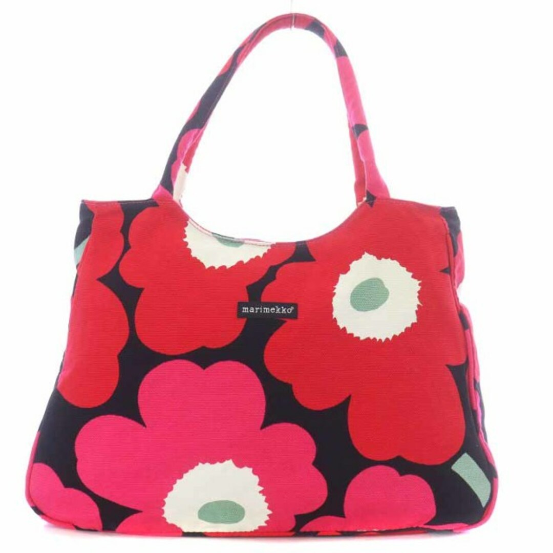 marimekko(マリメッコ)のマリメッコ トートバッグ ハンドバッグ キャンバス 花柄 ウニッコ柄 ピンク レディースのバッグ(トートバッグ)の商品写真