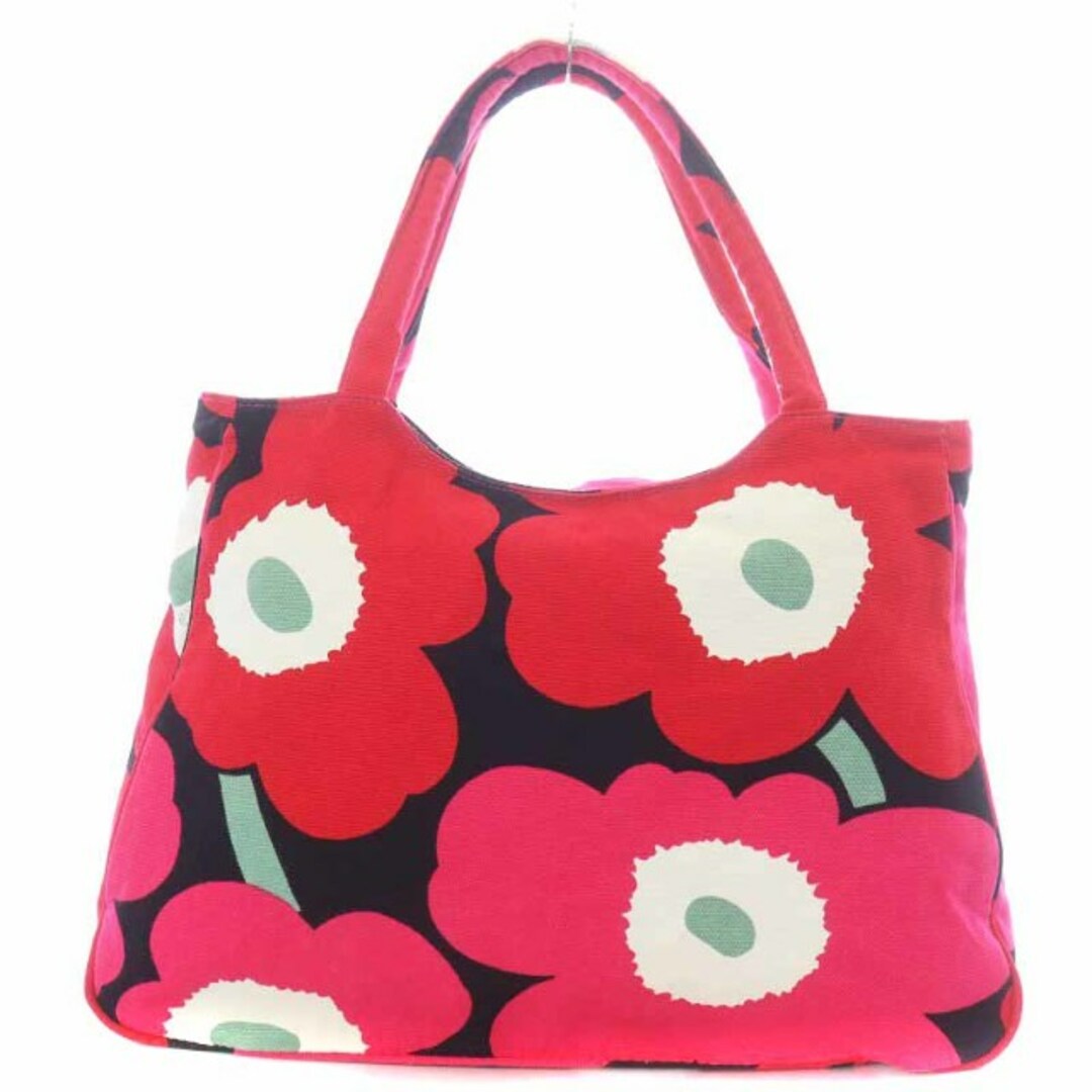 marimekko(マリメッコ)のマリメッコ トートバッグ ハンドバッグ キャンバス 花柄 ウニッコ柄 ピンク レディースのバッグ(トートバッグ)の商品写真