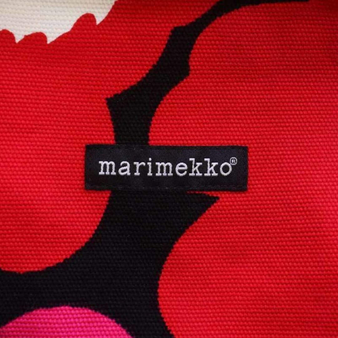 marimekko(マリメッコ)のマリメッコ トートバッグ ハンドバッグ キャンバス 花柄 ウニッコ柄 ピンク レディースのバッグ(トートバッグ)の商品写真