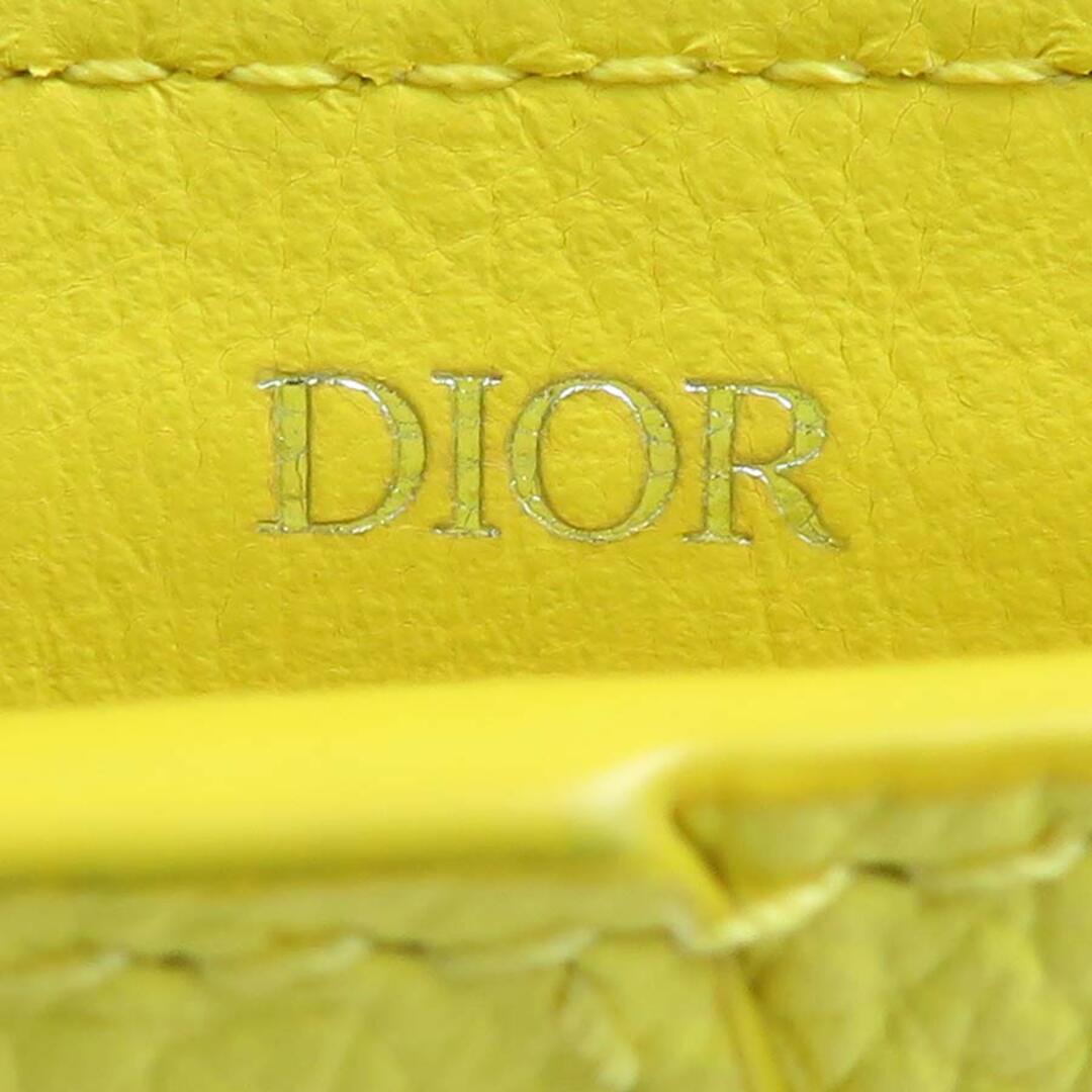 Christian Dior(クリスチャンディオール)のクリスチャンディオール Christian Dior ポーチ チャーム サドル レザー イエロー レディース 送料無料【中古】 h30023g レディースのファッション小物(ポーチ)の商品写真