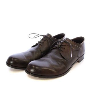 パドローネ(PADRONE)のパドローネ DERBY PLAIN TOE SHOES 42 ダークブラウン(ドレス/ビジネス)