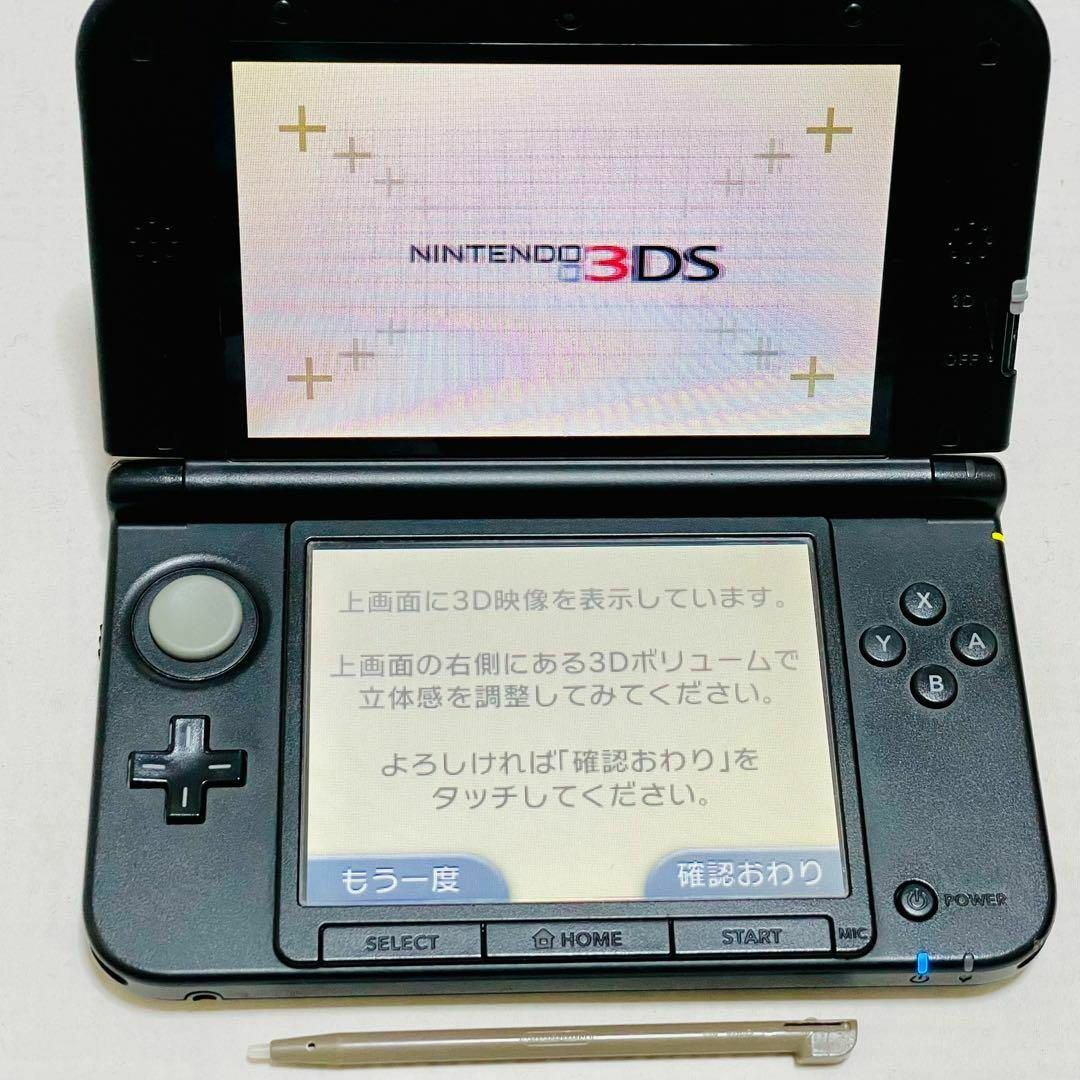 中古】ニンテンドー 3DS LL 現状品シルバー×ブラック 動作確認済 037の