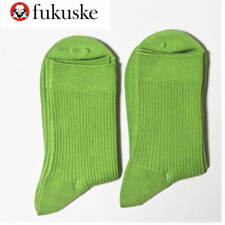 フクスケ(fukuske)の《福助》新品 滑らかな素材 クルー丈 ソックス2足セット 靴下 23～25cm(ソックス)