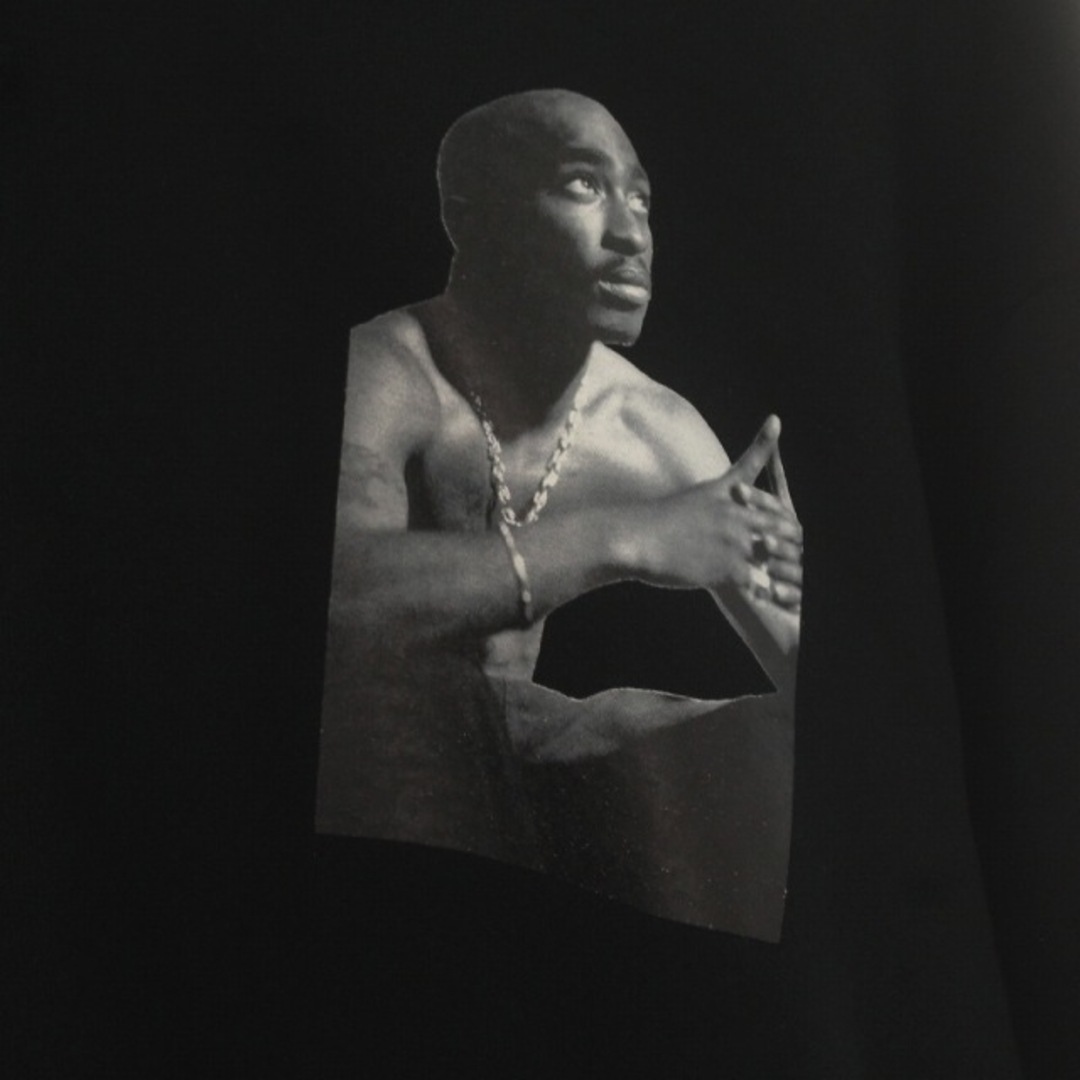 WACKO MARIA(ワコマリア)のWACKO MARIA 2PAC 22AW パーカー プルオーバー プリント 黒 メンズのトップス(パーカー)の商品写真