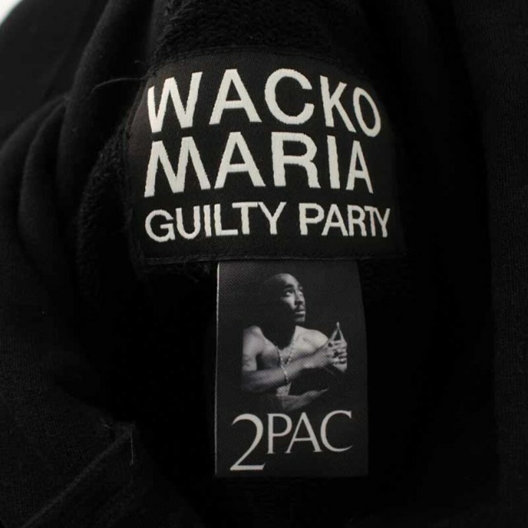 WACKO MARIA(ワコマリア)のWACKO MARIA 2PAC 22AW パーカー プルオーバー プリント 黒 メンズのトップス(パーカー)の商品写真