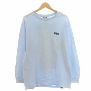 エフティーシー(FTC)のFTC FOR THE CITY カットソー Tシャツ ロンT プリント 水色(Tシャツ/カットソー(七分/長袖))