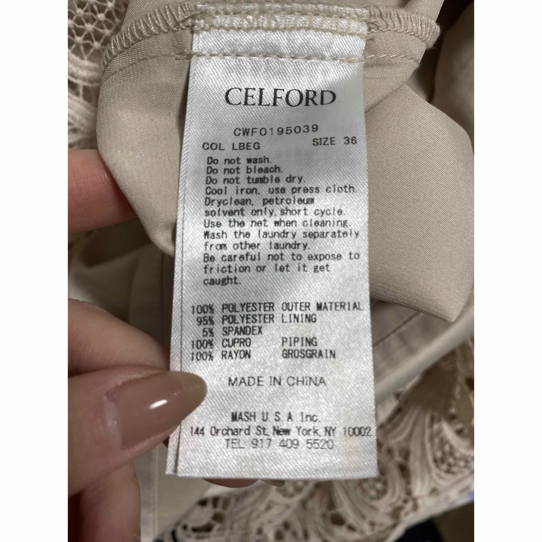 CELFORD(セルフォード)のCELFORD セルフォード オケージョンドレス レディースのワンピース(ひざ丈ワンピース)の商品写真