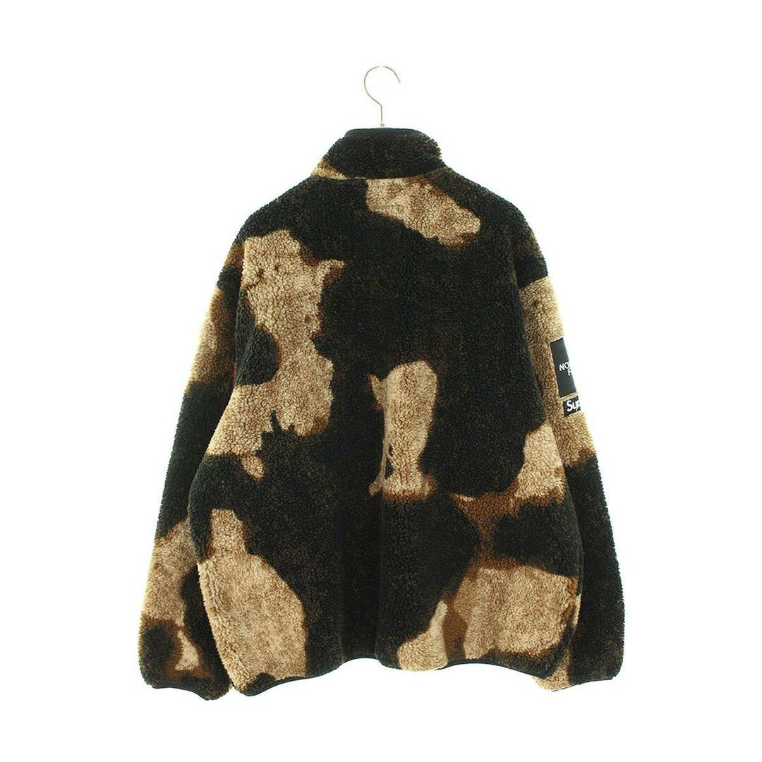 シュプリーム ×ノースフェイス THE NORTH FACE  21AW  Bleached Denim Print Fleece Jacket タイダイフリースブルゾン メンズ XLブルゾン