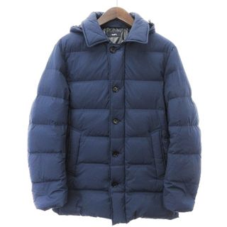 シップス(SHIPS)のシップス GOOSE DOWN ダウンジャケット ステンカラー フード 紺 S(ダウンジャケット)