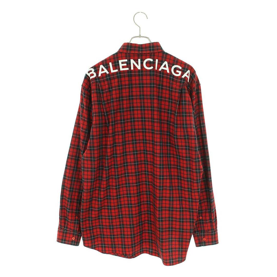 Balenciaga(バレンシアガ)のバレンシアガ  508465 TYB16 バックロゴオーバーサイズチェック長袖シャツ メンズ 38 メンズのトップス(シャツ)の商品写真